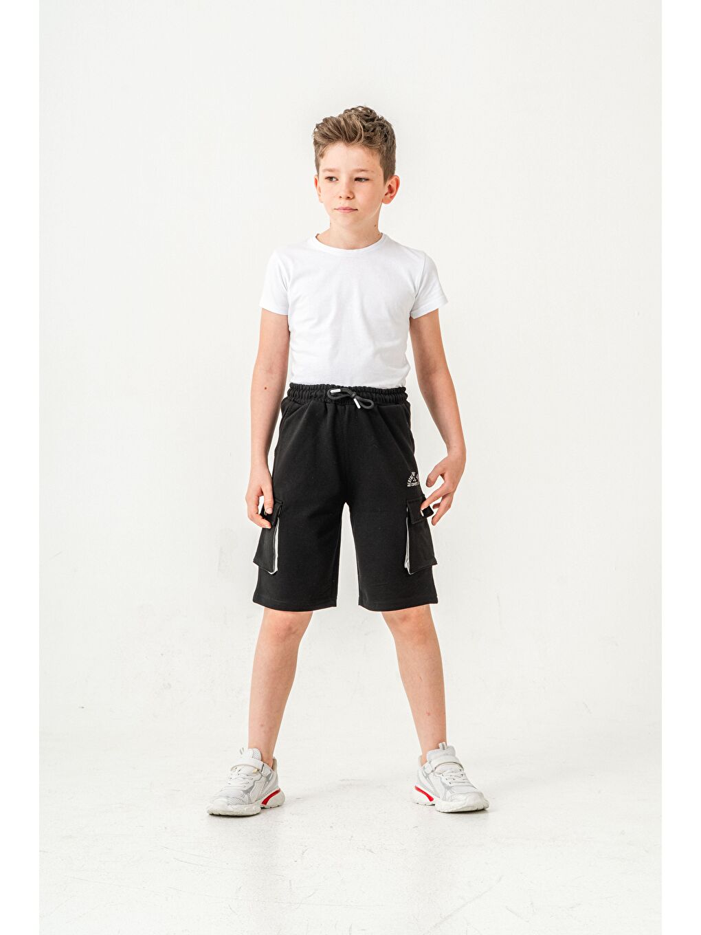 Siyah Centre Court Smash Competitive Erkek Çocuk Şort