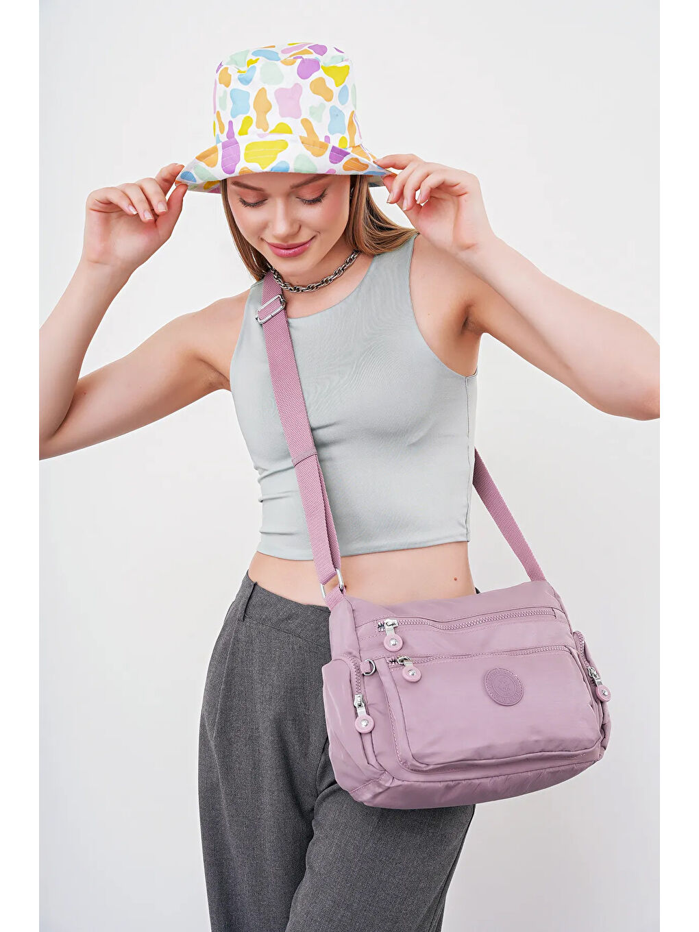 Lila Çapraz Askılı Kadın Çanta BHPC6003-2