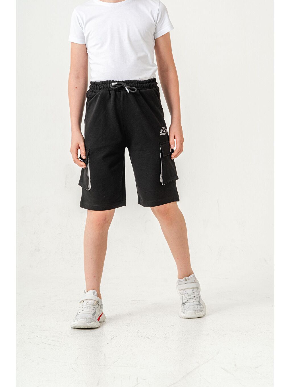 Siyah Centre Court Smash Competitive Erkek Çocuk Şort-2