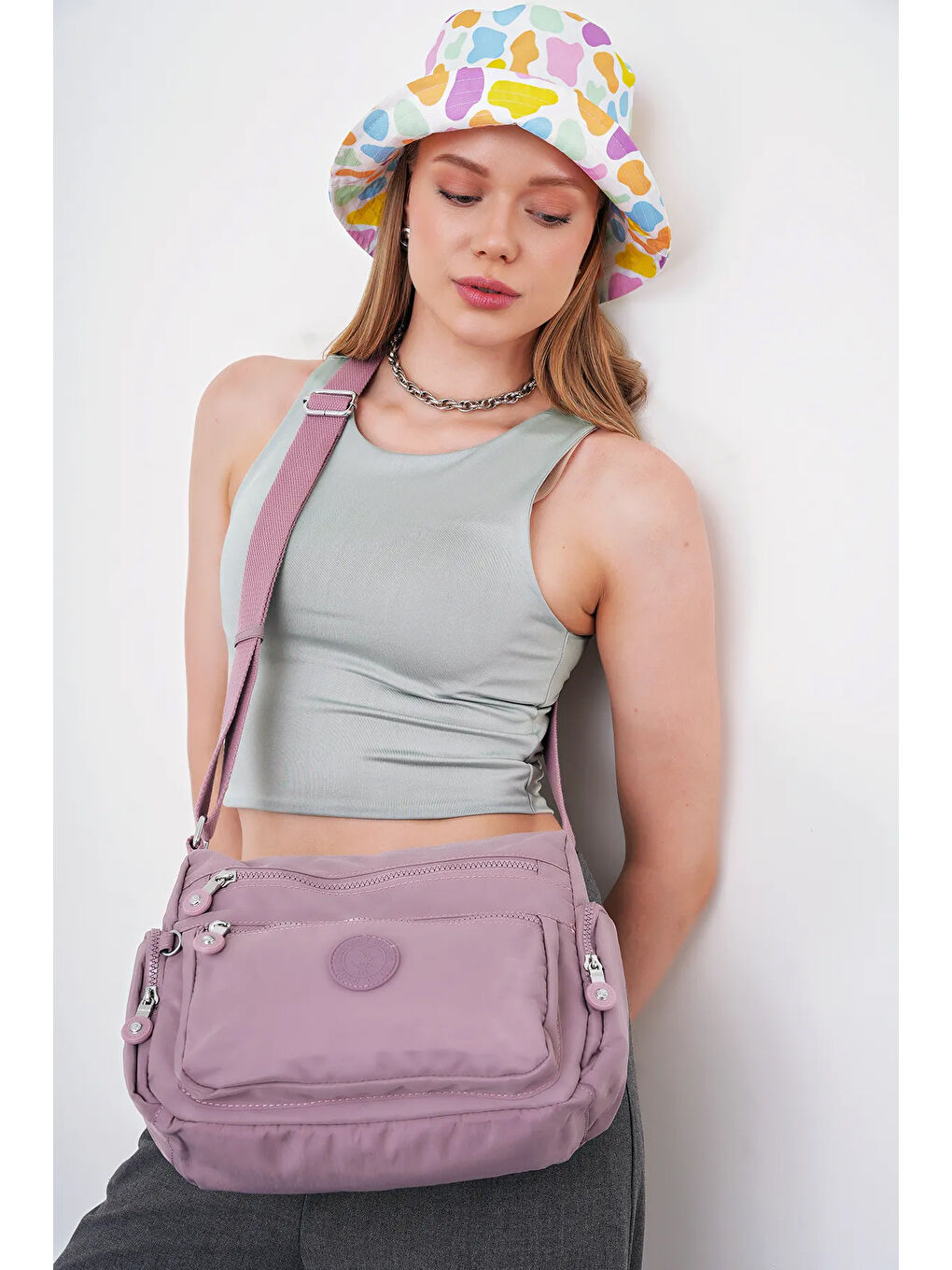 Lila Çapraz Askılı Kadın Çanta BHPC6003-4