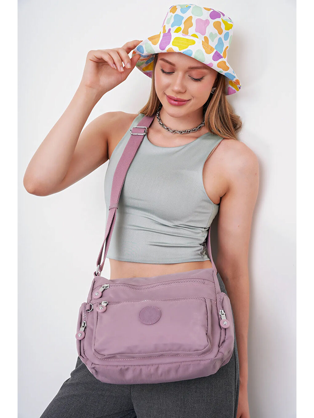 Lila Çapraz Askılı Kadın Çanta BHPC6003-5