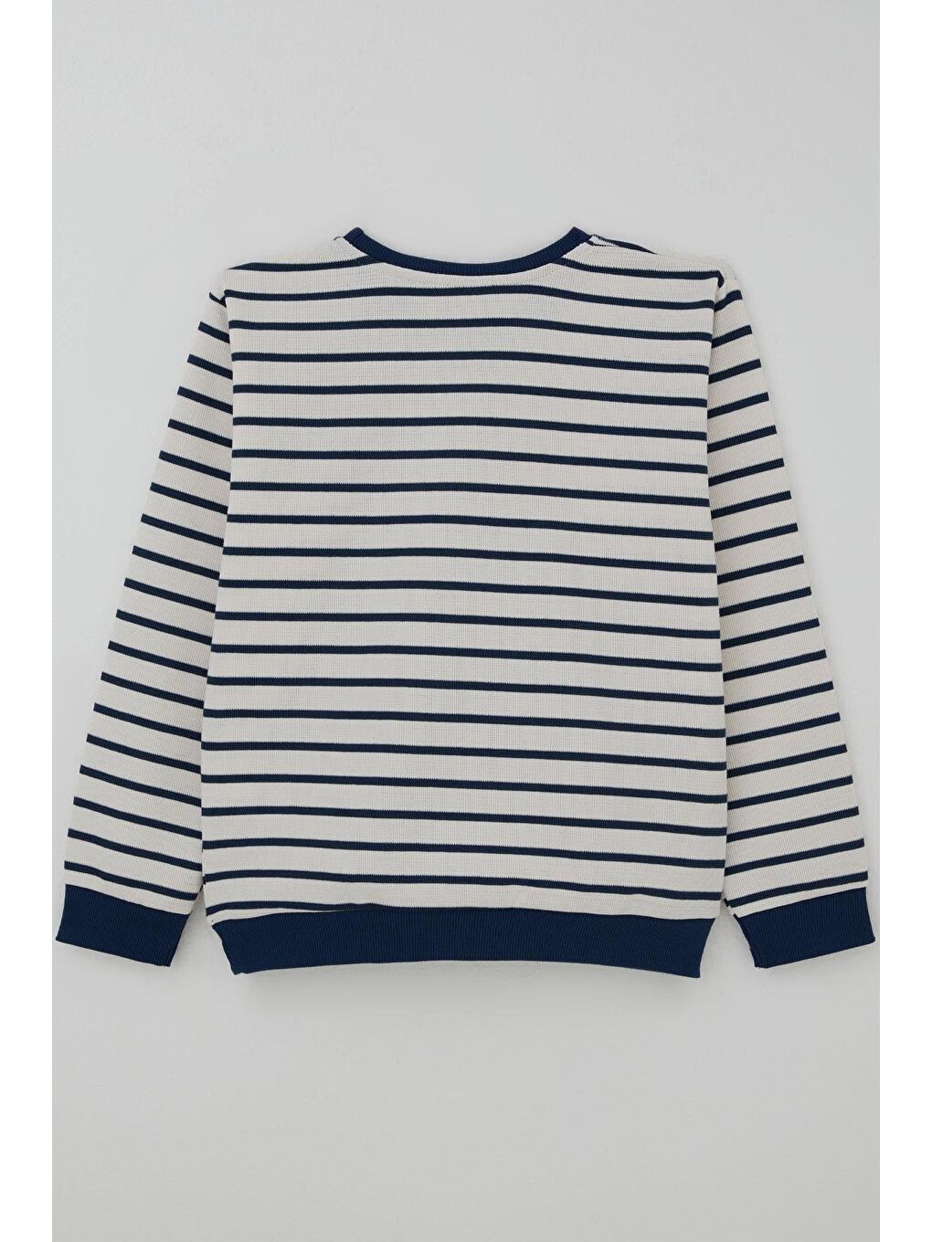 Erkek Çocuk Sweatshirt Arma Detaylı Beyaz (4-10 Yaş)-3