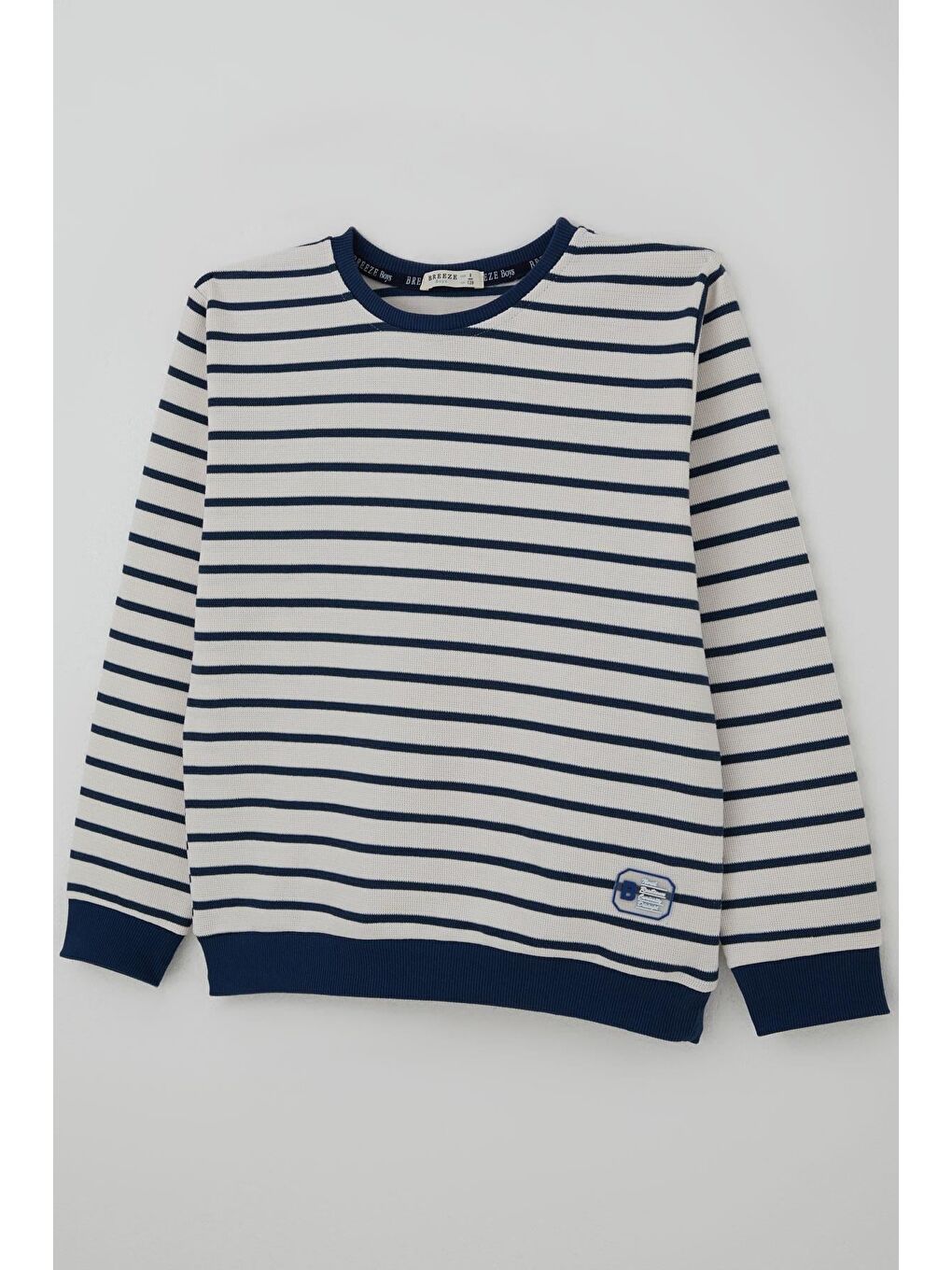 Erkek Çocuk Sweatshirt Arma Detaylı Beyaz (4-10 Yaş)-4