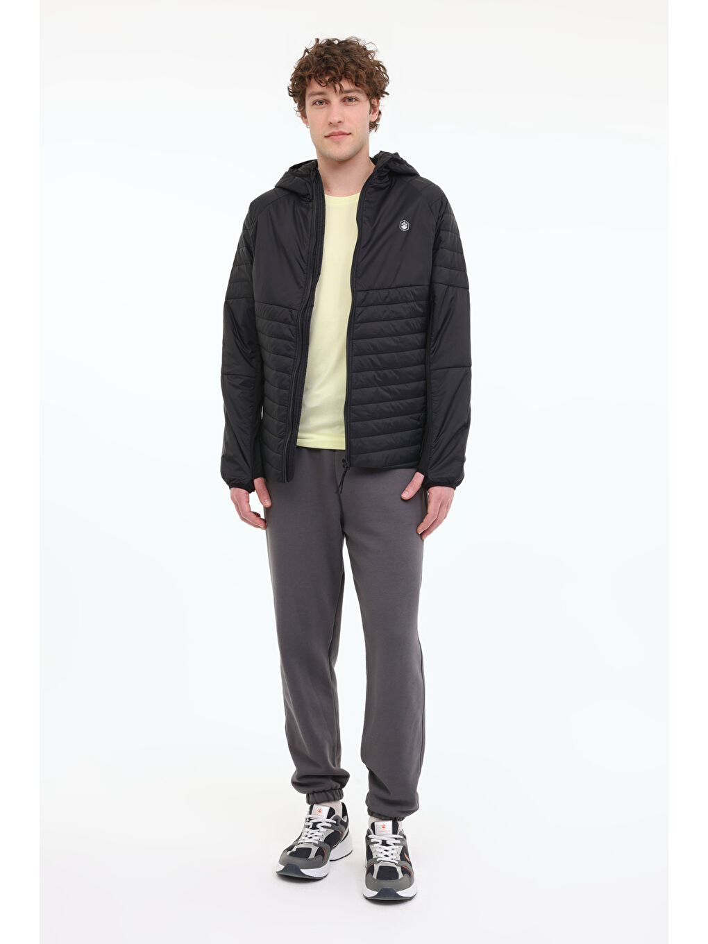 Siyah Erkek Şişme Mont-2