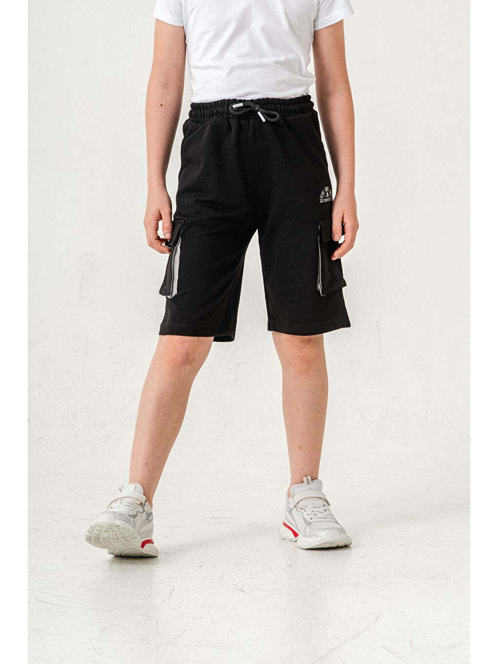 Siyah Centre Court Smash Competitive Erkek Çocuk Şort-6