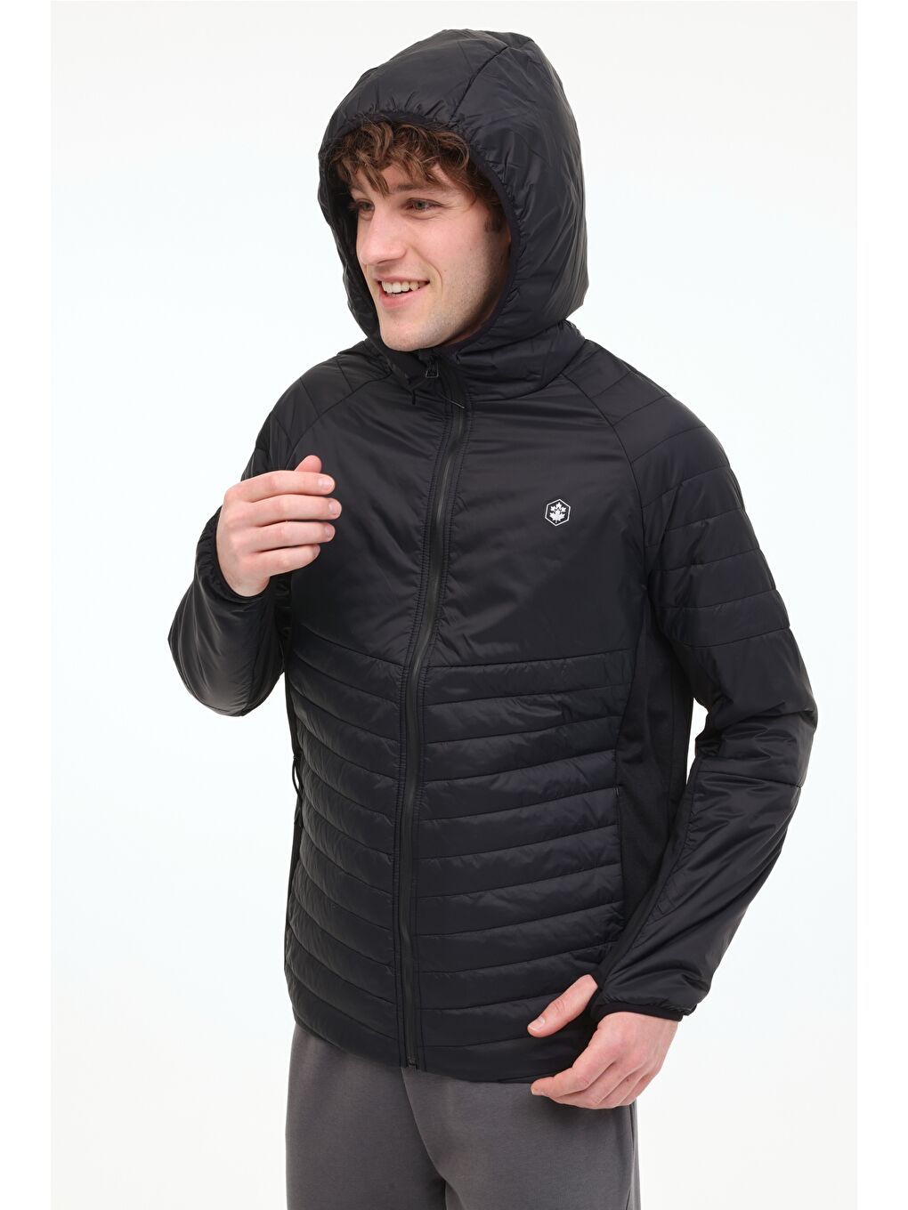 Siyah Erkek Şişme Mont-4