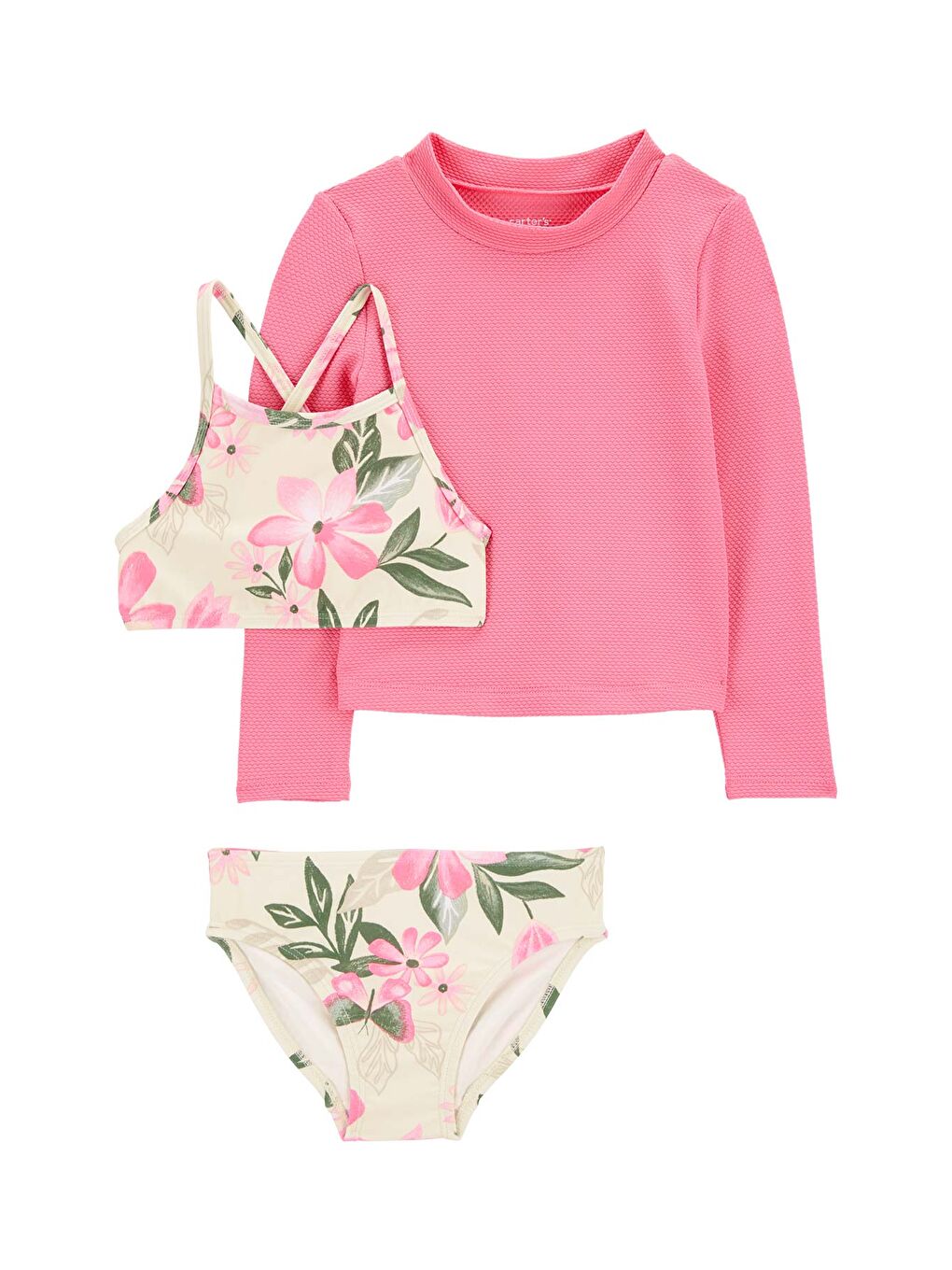 Karışık Küçük Kız Çocuk Güneş Koruyucu Mayo Set