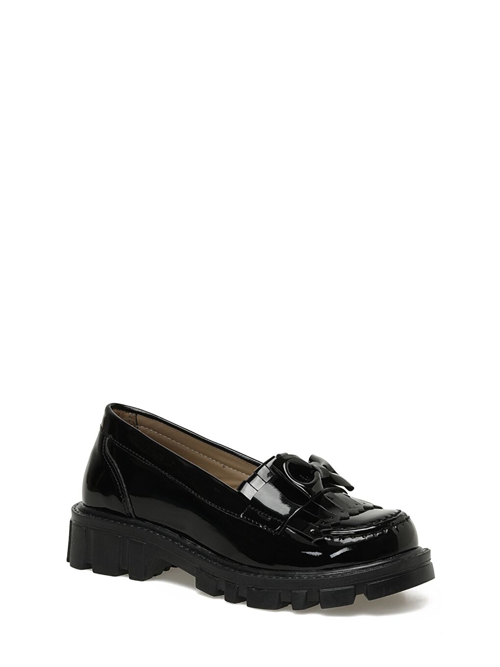 626078.F3PR Siyah Kız Çocuk Loafer-1