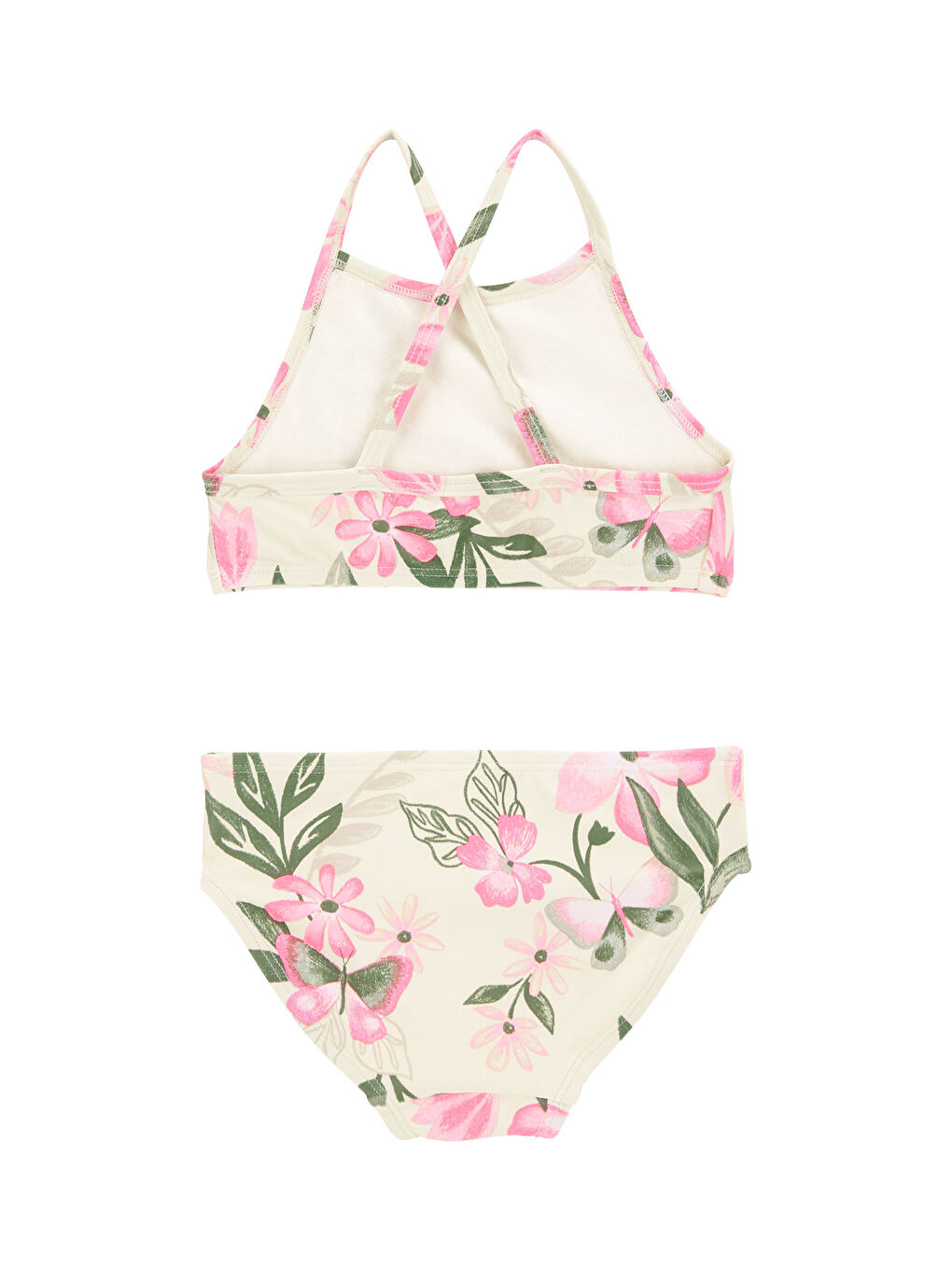 Karışık Küçük Kız Çocuk Güneş Koruyucu Mayo Set-1