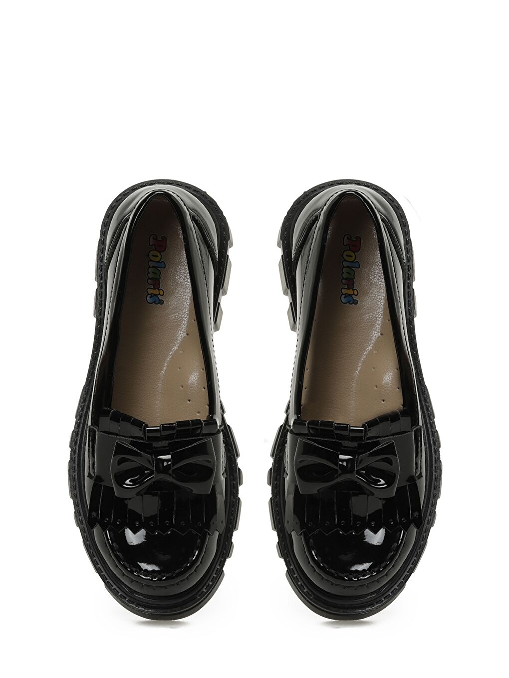 626078.F3PR Siyah Kız Çocuk Loafer-3