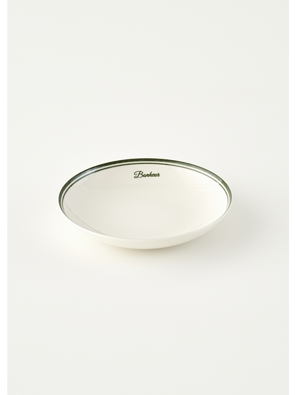 Bonheur Porselen Çukur Tabak Yeşil (20 cm)