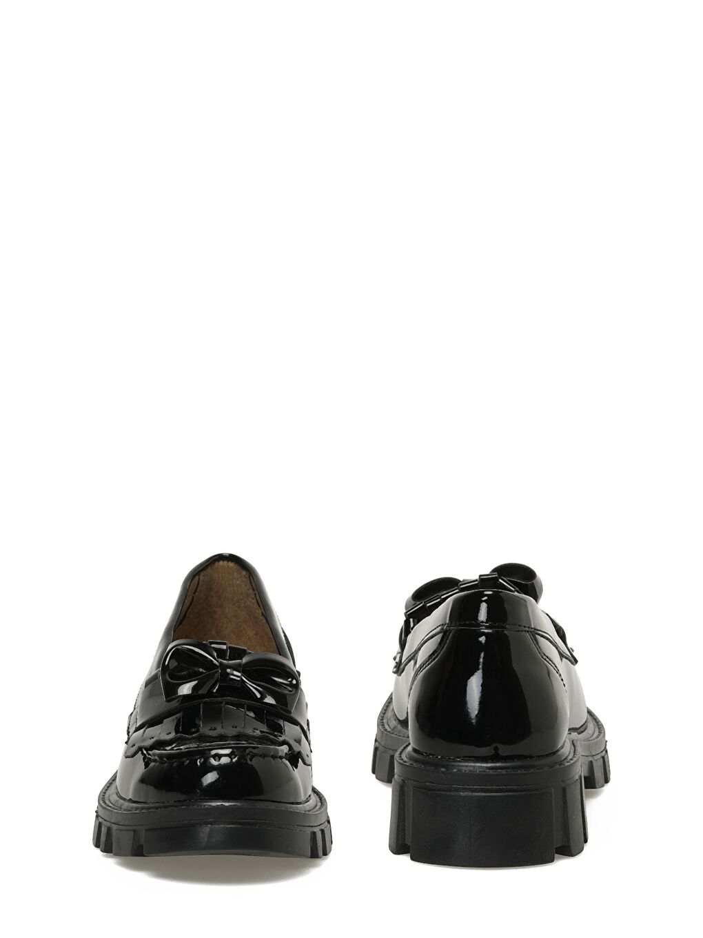 626078.F3PR Siyah Kız Çocuk Loafer-4