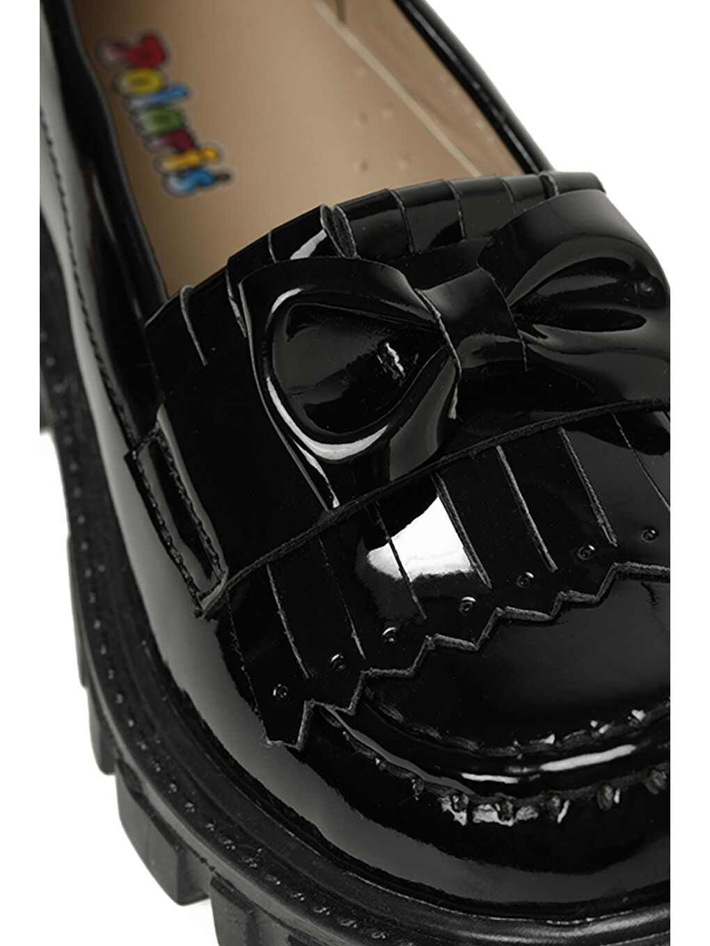 626078.F3PR Siyah Kız Çocuk Loafer-6