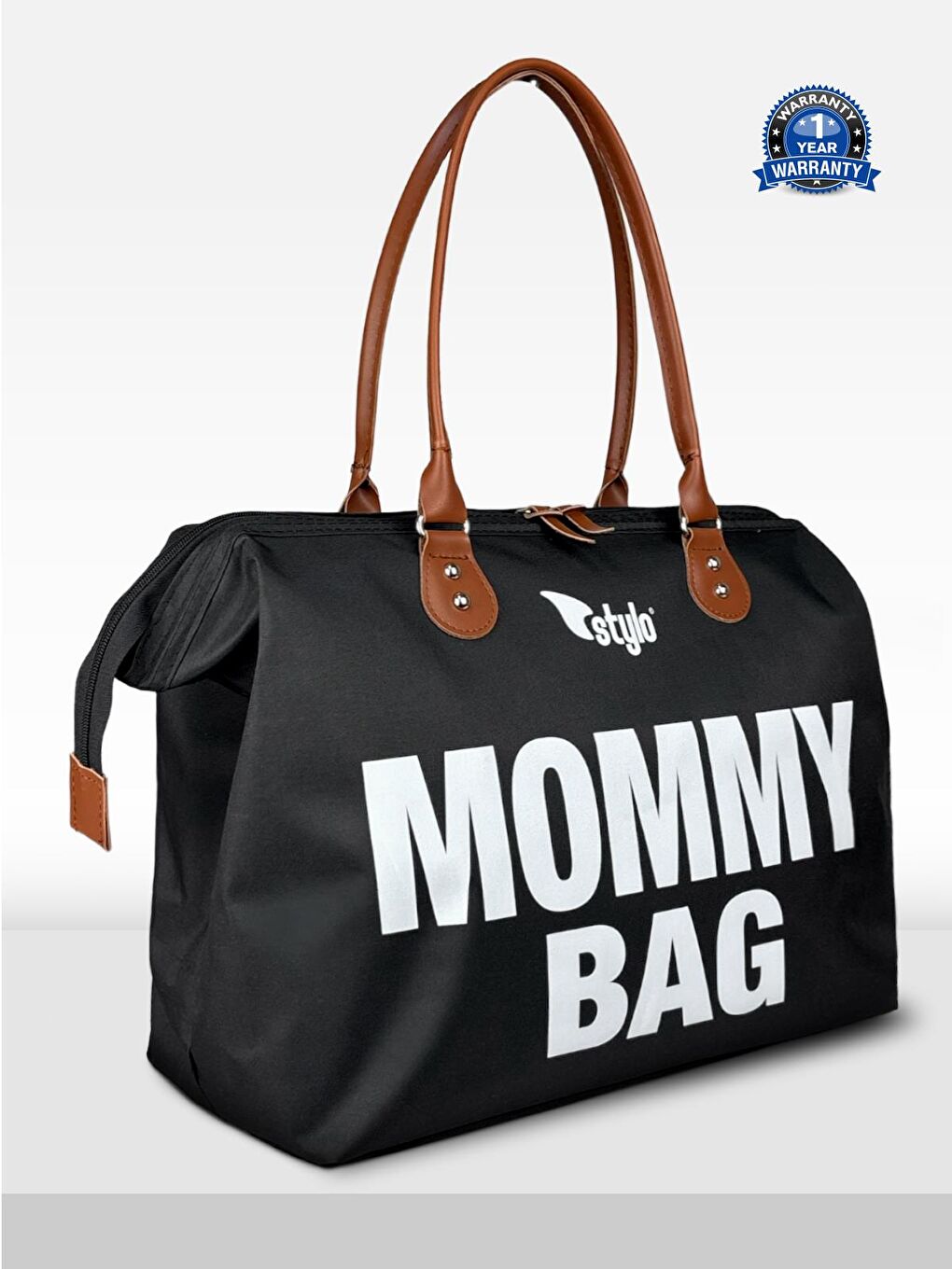 Mommy Bag Anne Bebek Bakım Çantası - Siyah Standart-4