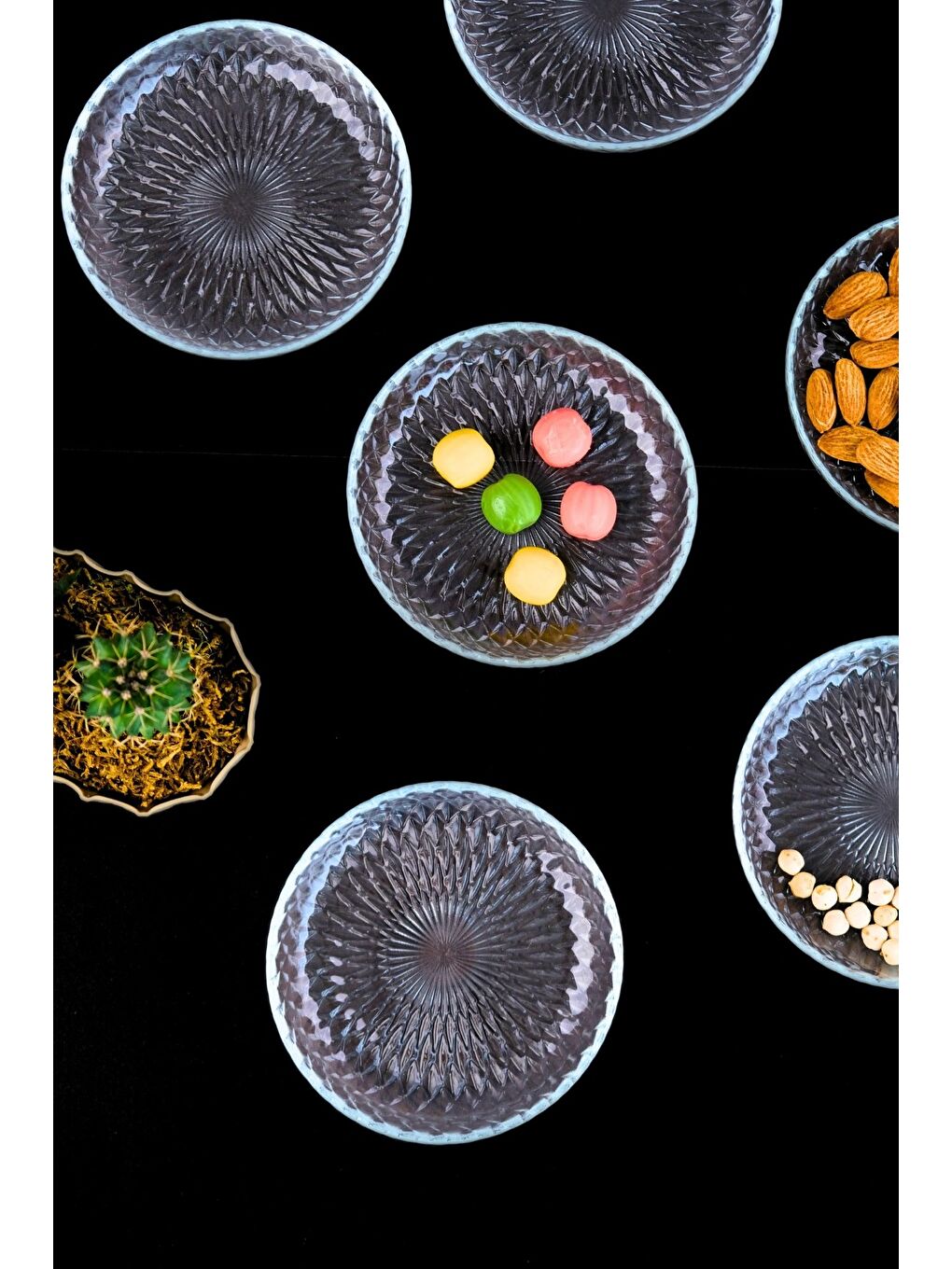 Renksiz Aden Kahvaltılık Eğimli Cam Kase 12cm 6 lı 2493-3