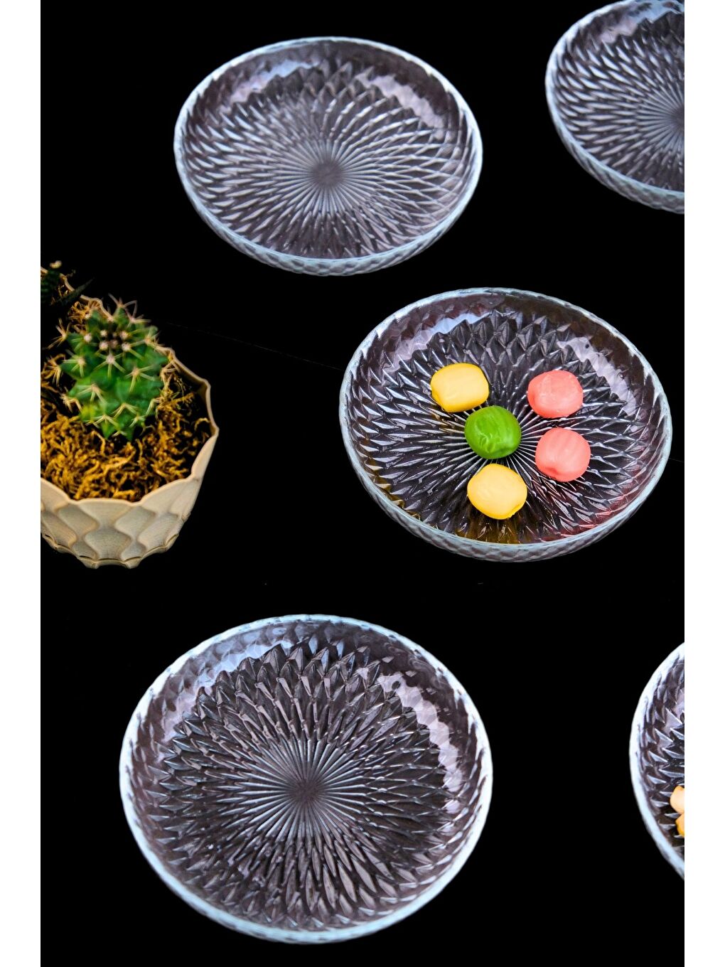 Renksiz Aden Kahvaltılık Eğimli Cam Kase 12cm 6 lı 2493-4