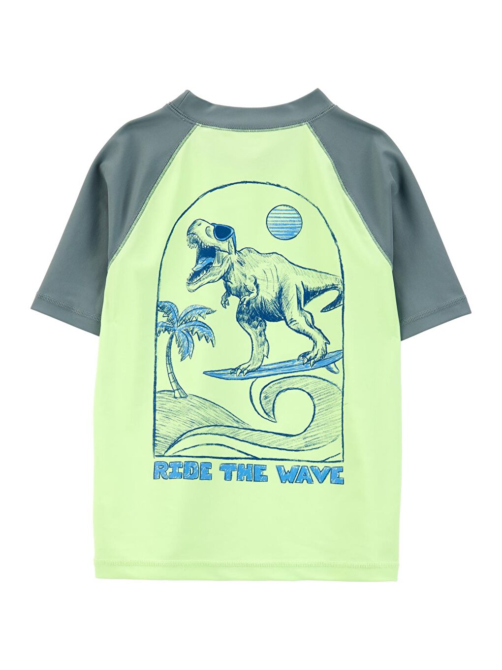 Yeşil Erkek Çocuk Güneş Koruyucu Üst-1