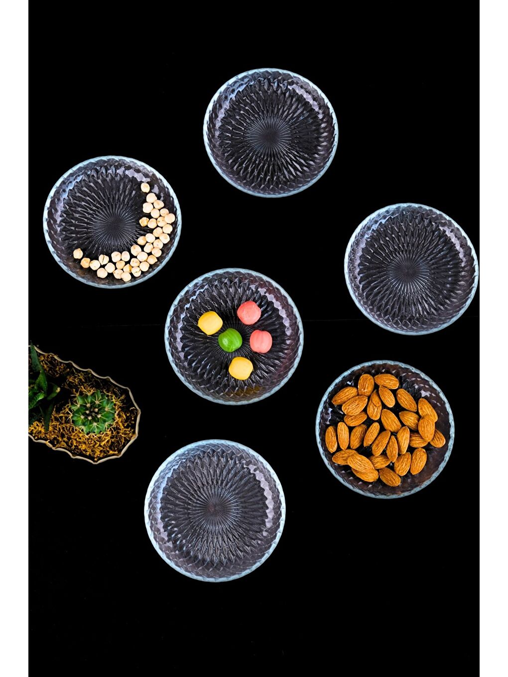 Renksiz Aden Kahvaltılık Eğimli Cam Kase 12cm 6 lı 2493-5