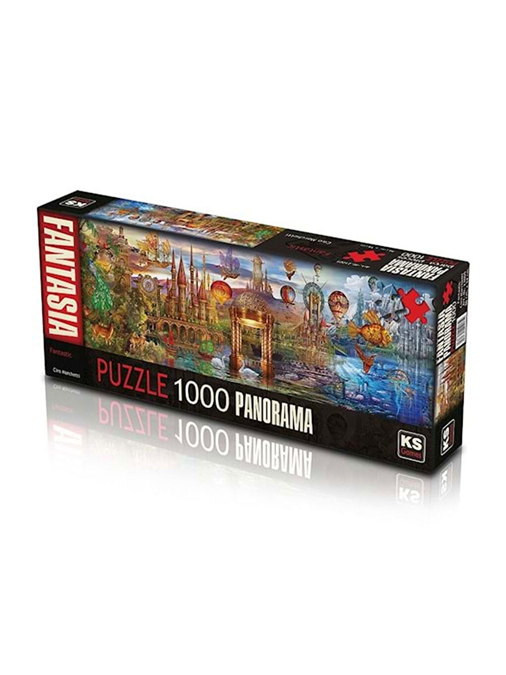 KS GAMES Renksiz Puzzle 1000 Parça Panorama Fantastic 21005