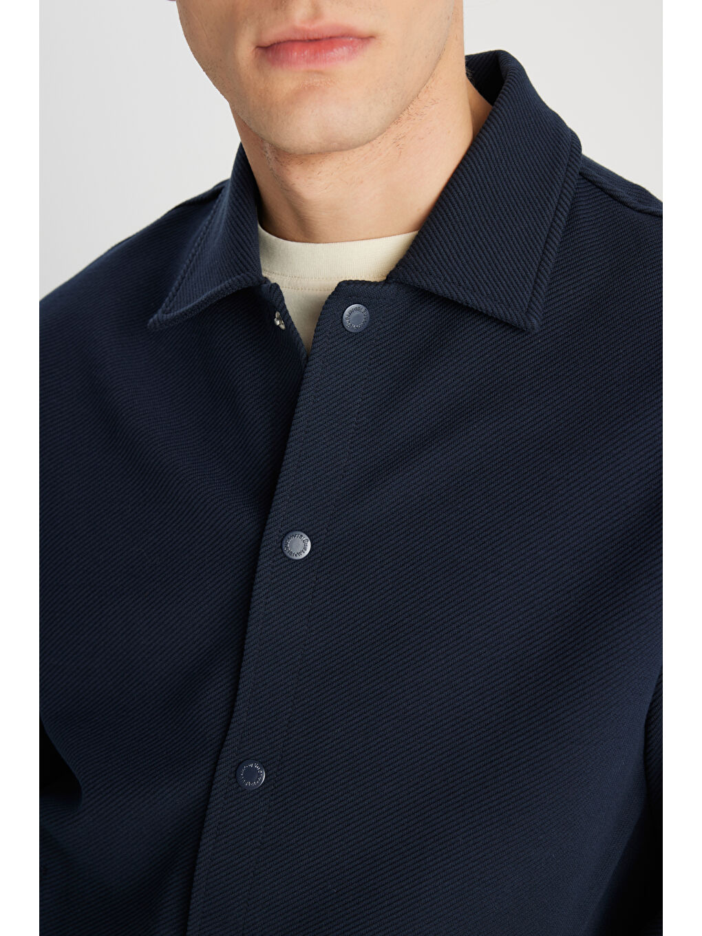 Regular Fit Lacivert Gömlek-5