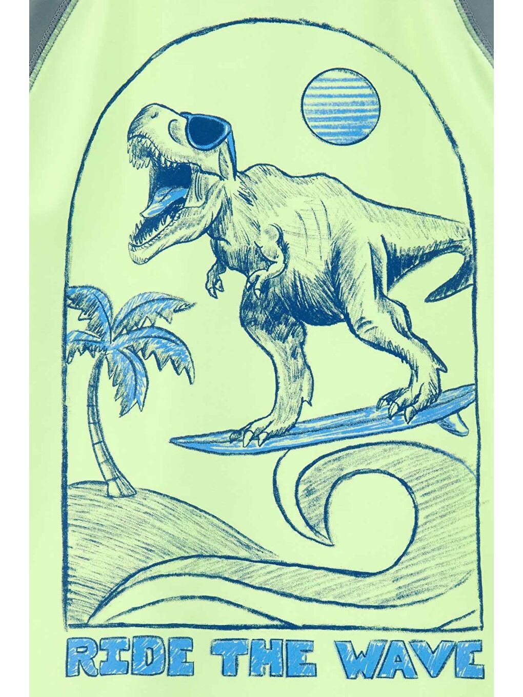 Yeşil Erkek Çocuk Güneş Koruyucu Üst-3