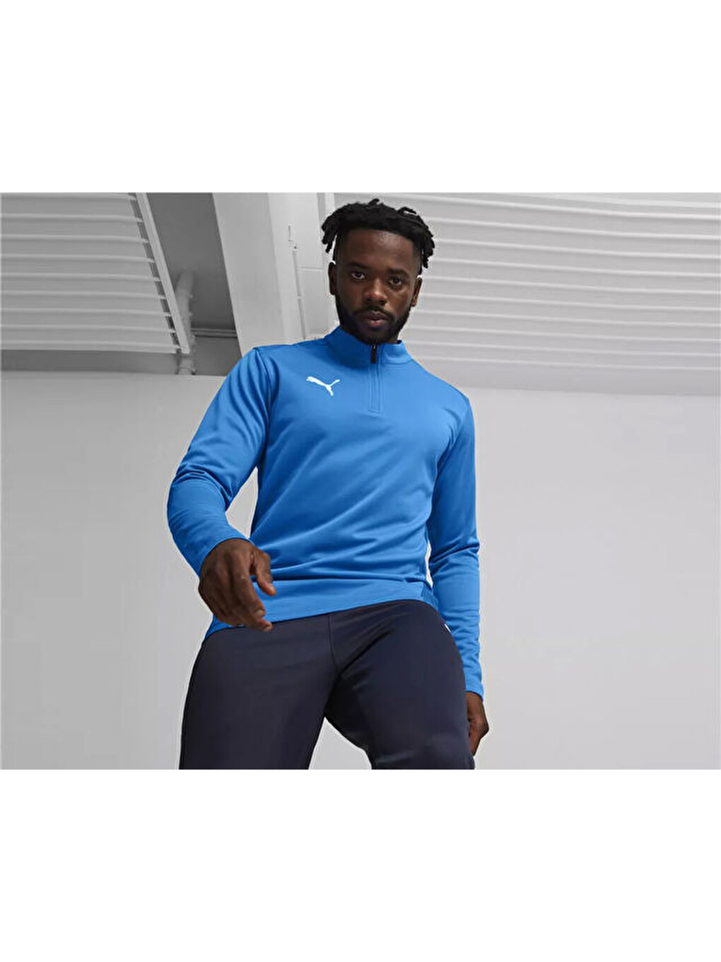 Teamgoal Training 1/4 Zıp Top Erkek Futbol Antrenman Sweatshirts 65862902 Mavi-2