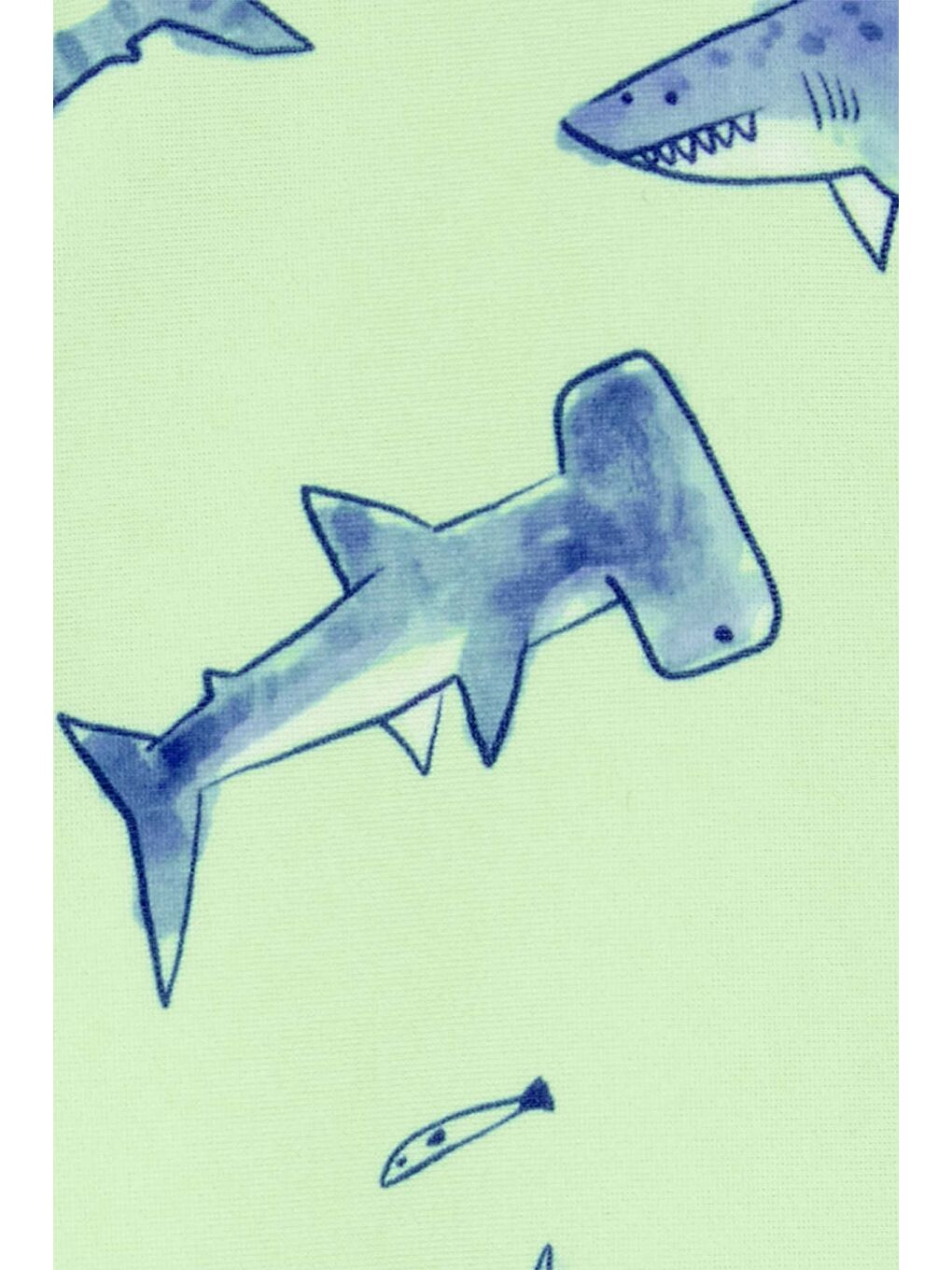 Yeşil Erkek Bebek Güneş Koruyucu Mayo Tulum-1