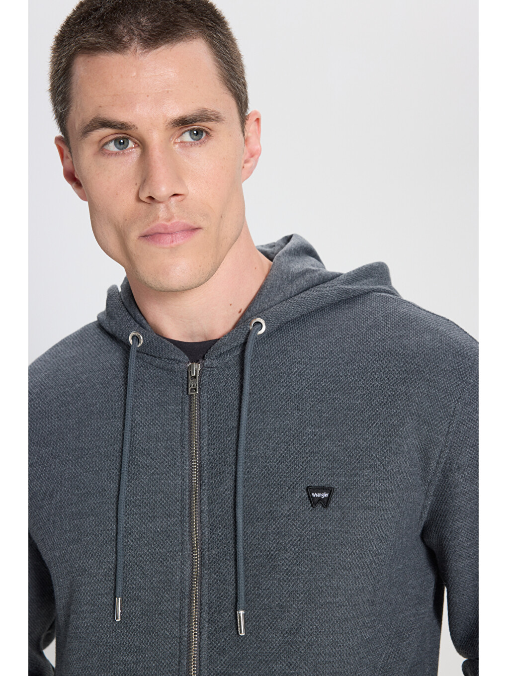 Regular Fit Normal Kesim Kapüşonlu Antrasit Melanj Sweatshirt-3