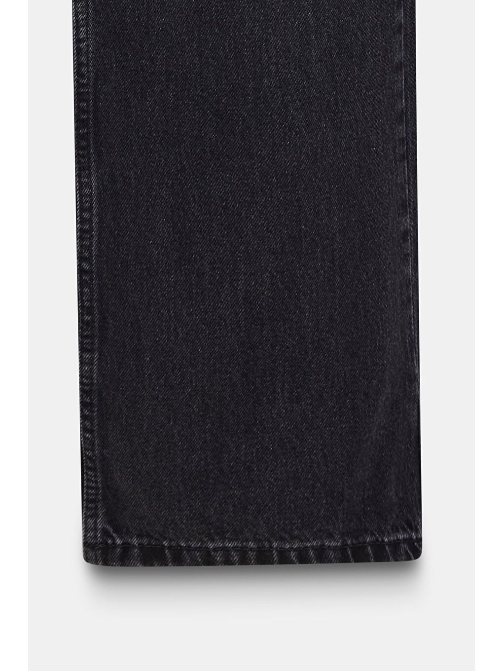 Antrasit Kadın Yüksek Bel Mary Vintage Straight Fit Jean Pantolon-2