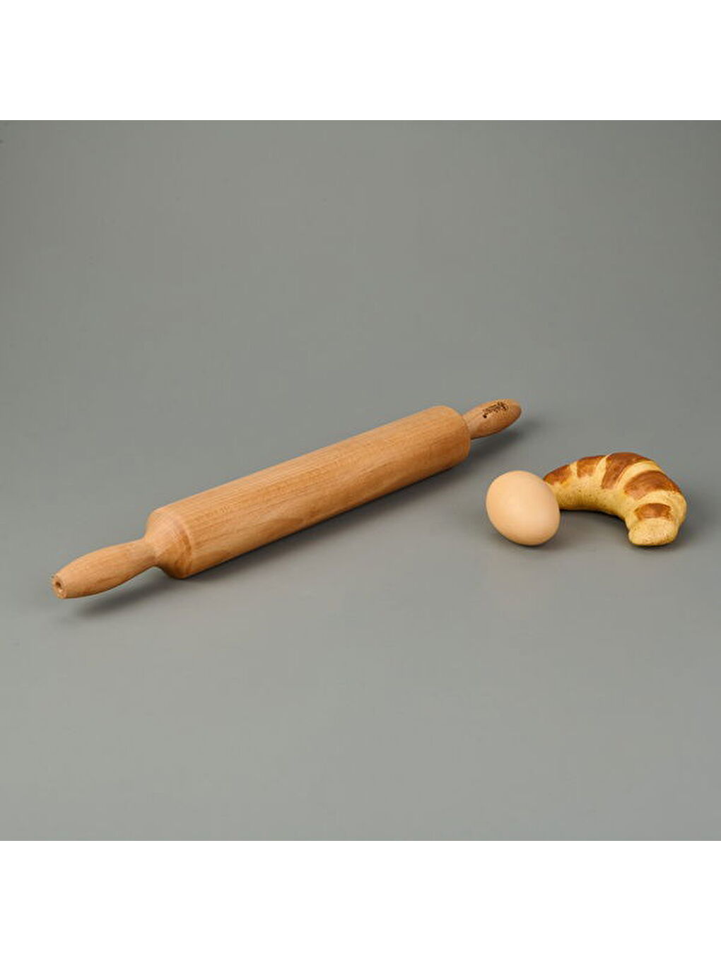 Ahşap Merdane - Açık Kahverengi - 46 cm-1