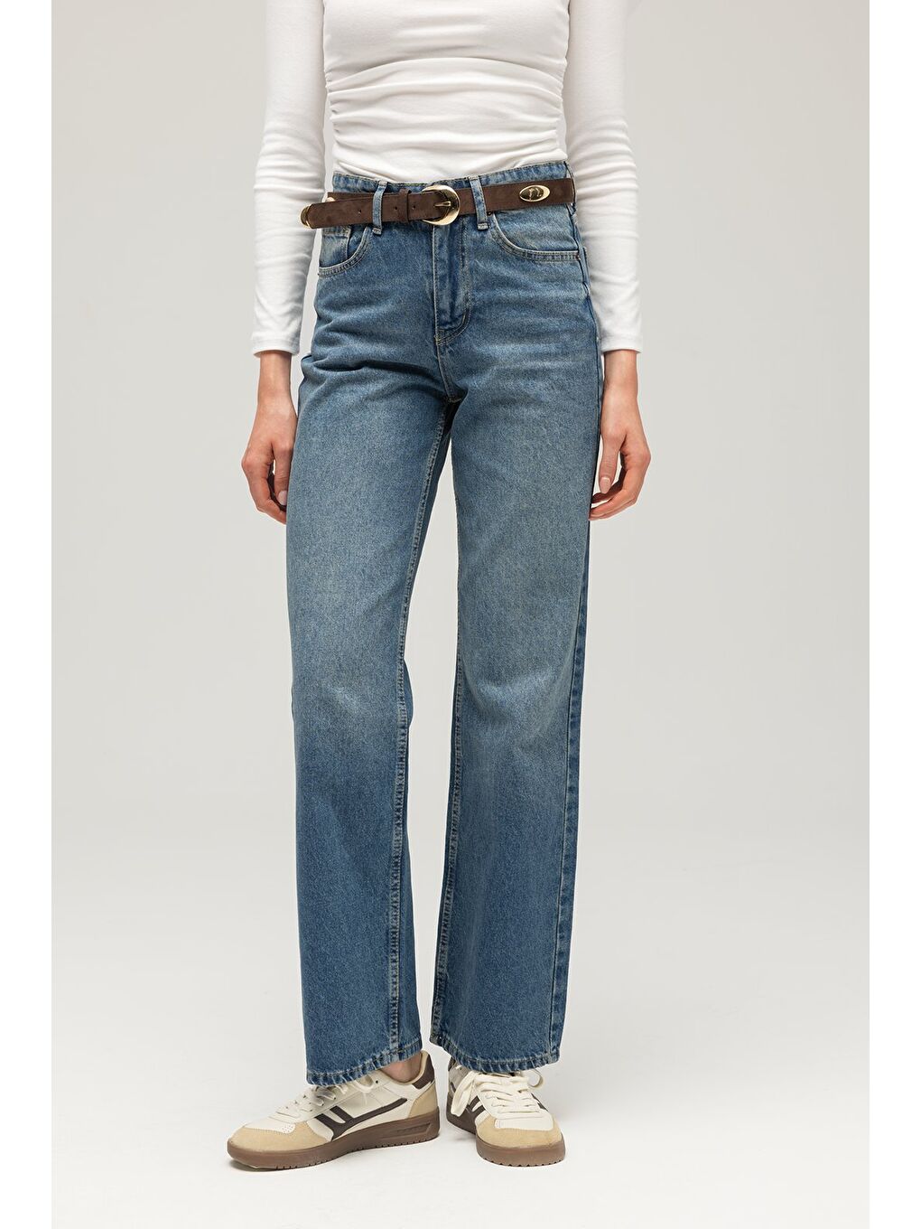 Mavi Kadın Yüksek Bel Mary Vintage Straight Fit Jean Pantolon