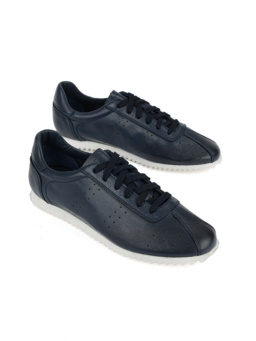 Erkek Hakiki Deri Sneaker 1611026Z900 Lacivert-1