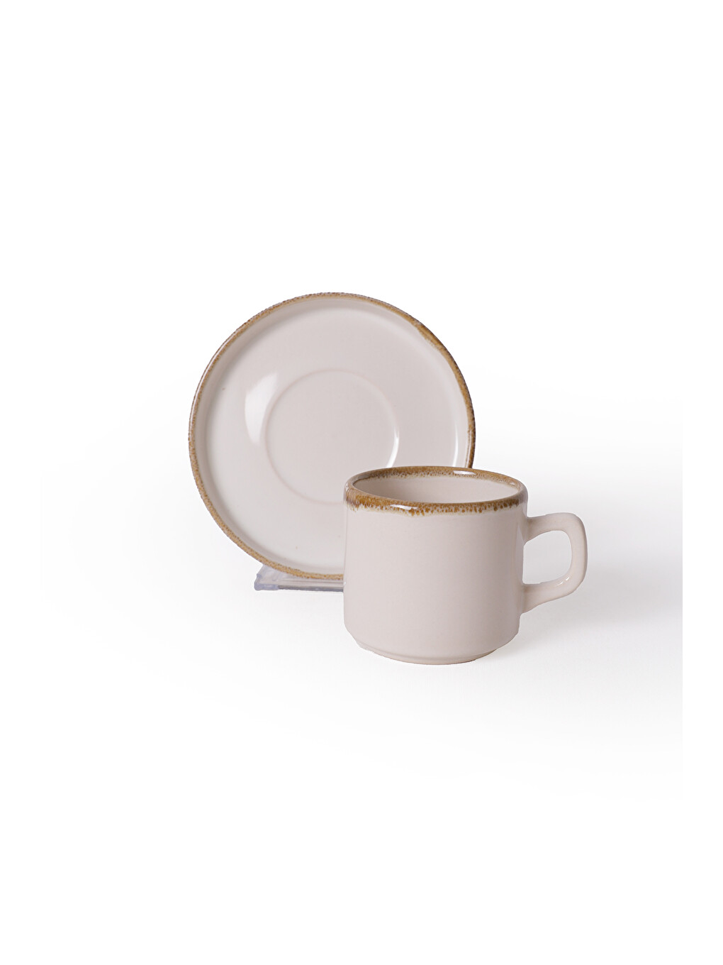 Ekru Straw Stackable Çay Takımı 12 Parça 6 Kişilik-5