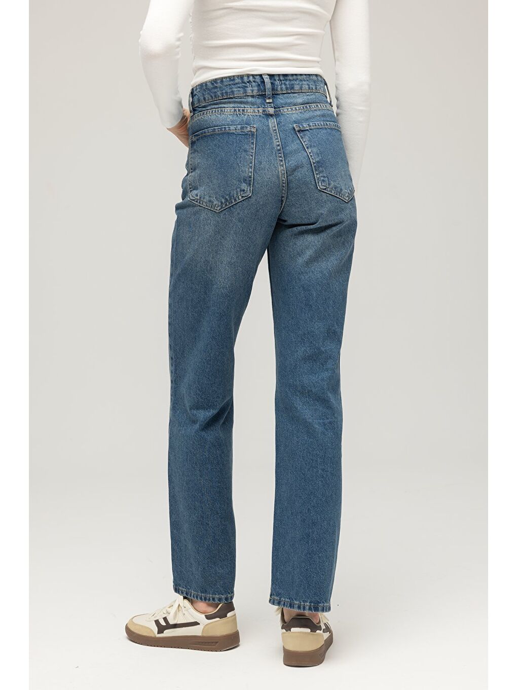 Mavi Kadın Yüksek Bel Mary Vintage Straight Fit Jean Pantolon-4