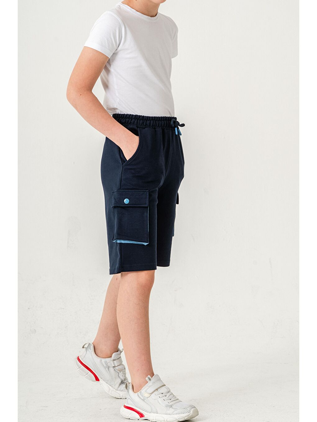 Lacivert Centre Court Smash Competitive Erkek Çocuk Şort-4