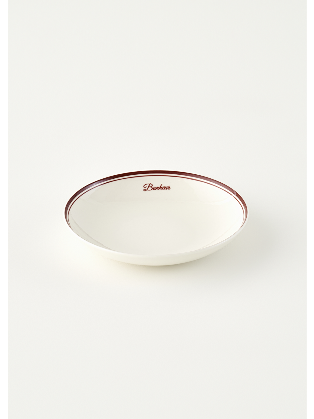 Bonheur Porselen Çukur Tabak Bordo (20 cm)