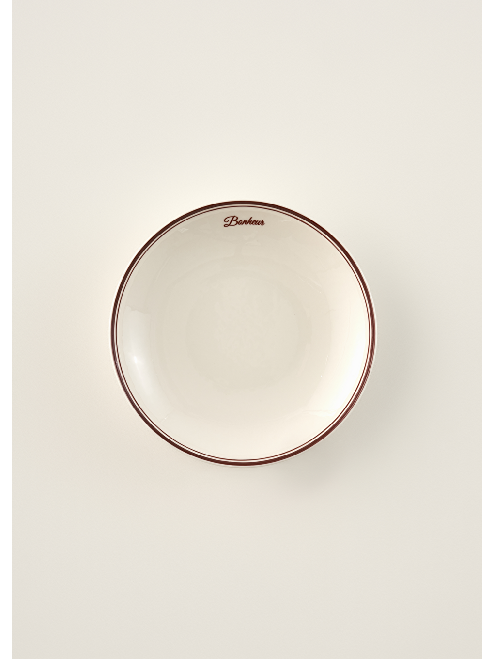 Bonheur Porselen Çukur Tabak Bordo (20 cm)-1