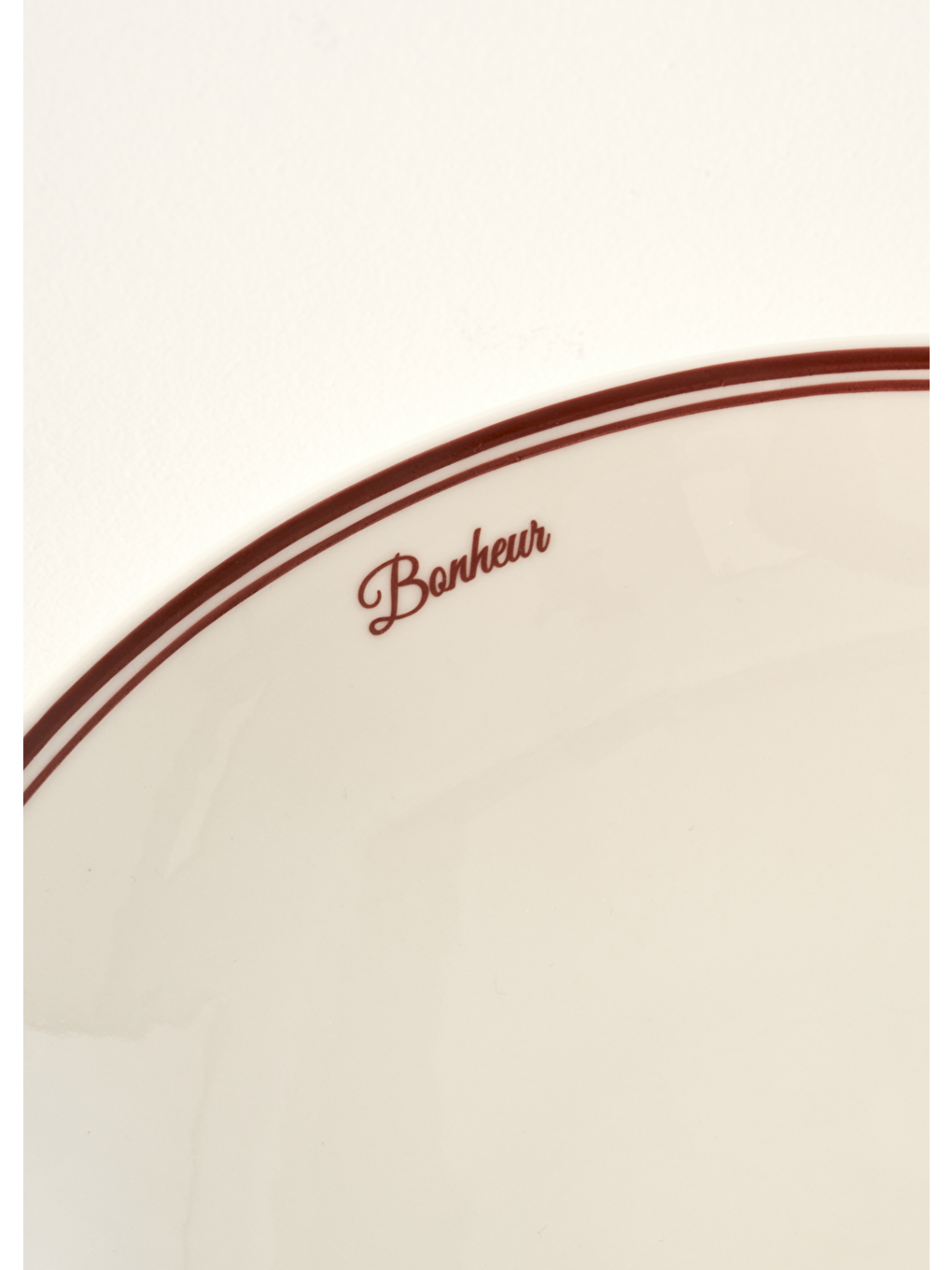 Bonheur Porselen Çukur Tabak Bordo (20 cm)-2