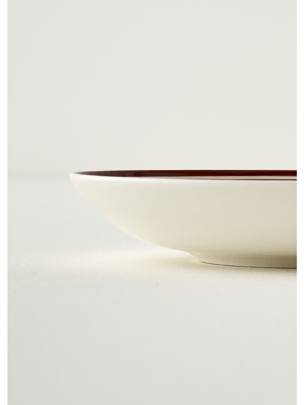 Bonheur Porselen Çukur Tabak Bordo (20 cm)-3