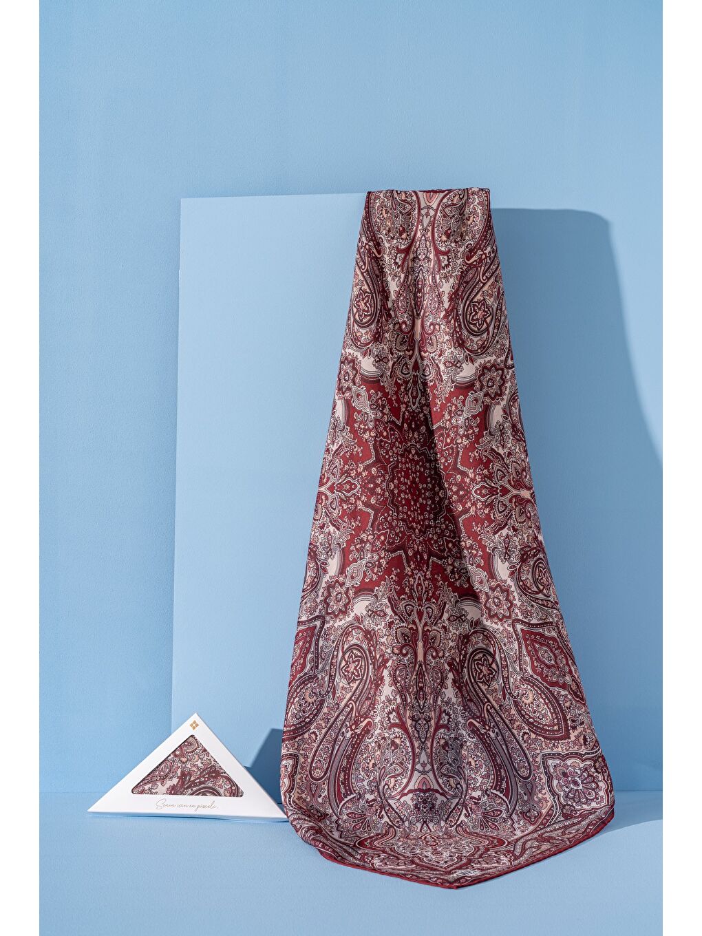 Bordo Kadın Spring Soft Barissa Eşarp