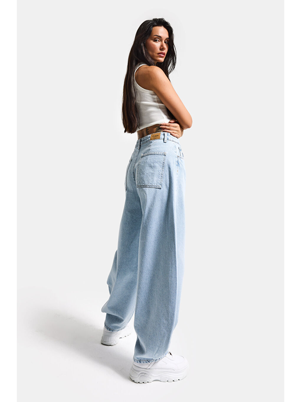 Mavi Kadın Ice 4s6-3 Mega Balon Fit %100 Pamuk Denim Jean-6