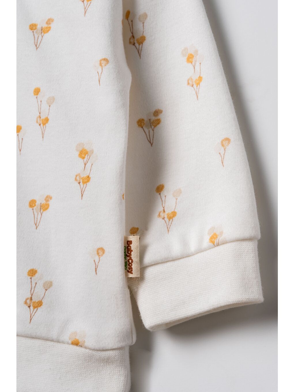 Karışık Unisex Bebek Pamuklu Ekru Sweatshirt Eşofman Takım - Balon Desenli-4