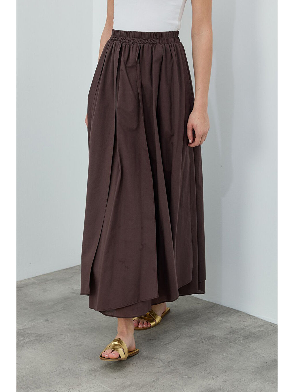 Kahverengi Beli Lastikli Vual Etek 1689 Acı Kahve-3