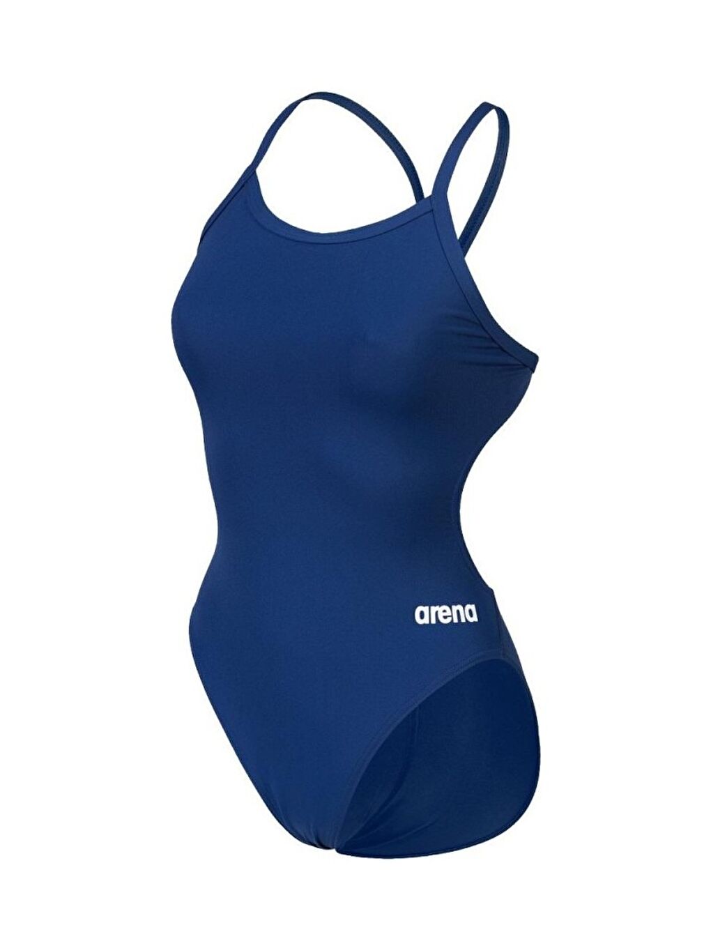 Team Swimsuit Challenge Solid Kadın Mavi Yüzücü Mayosu 004766750-1