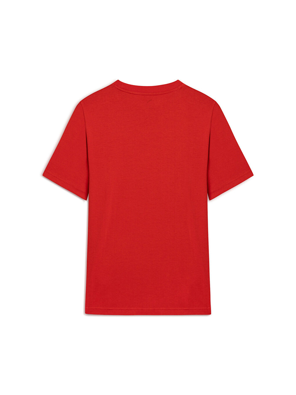 Kırmızı ESSENTIALS Small Logo Erkek Tişört-1
