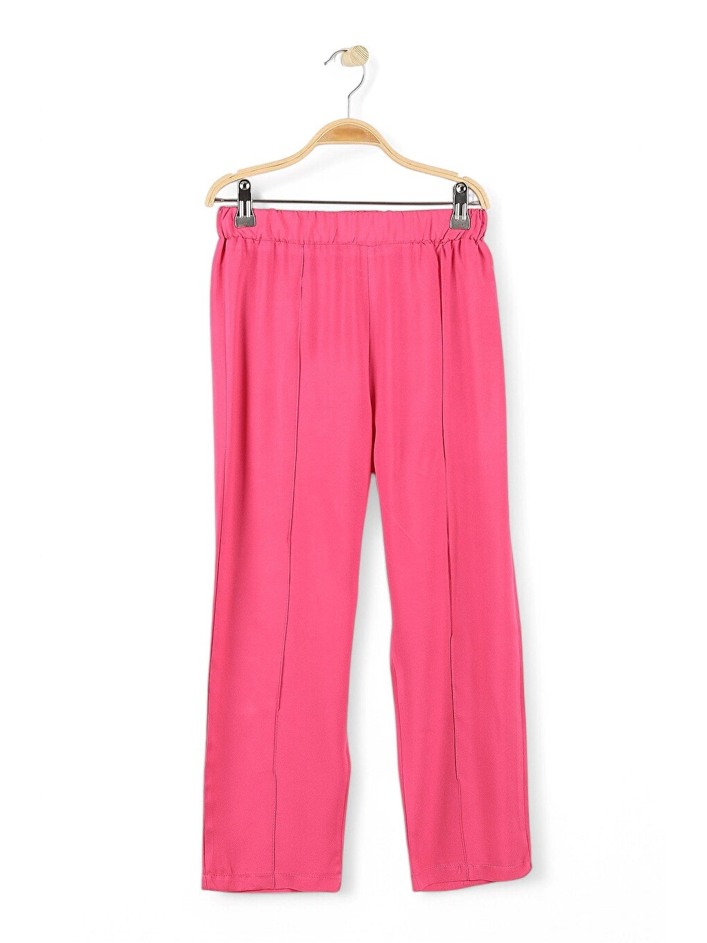 Fuşya Kız Çocuk Yazlık Etnik Desen Bluzlu, Müslin Pantalonlu 6-7-8-9-10 Yaş Bol Paçalı Takım-2