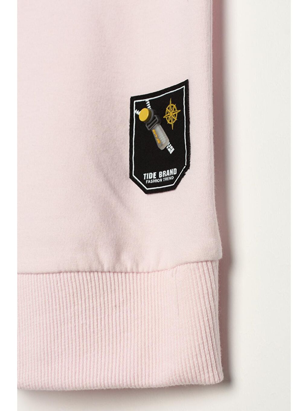 Pembe Kuşgözü Detaylı Cepli Sweat Tunik-4