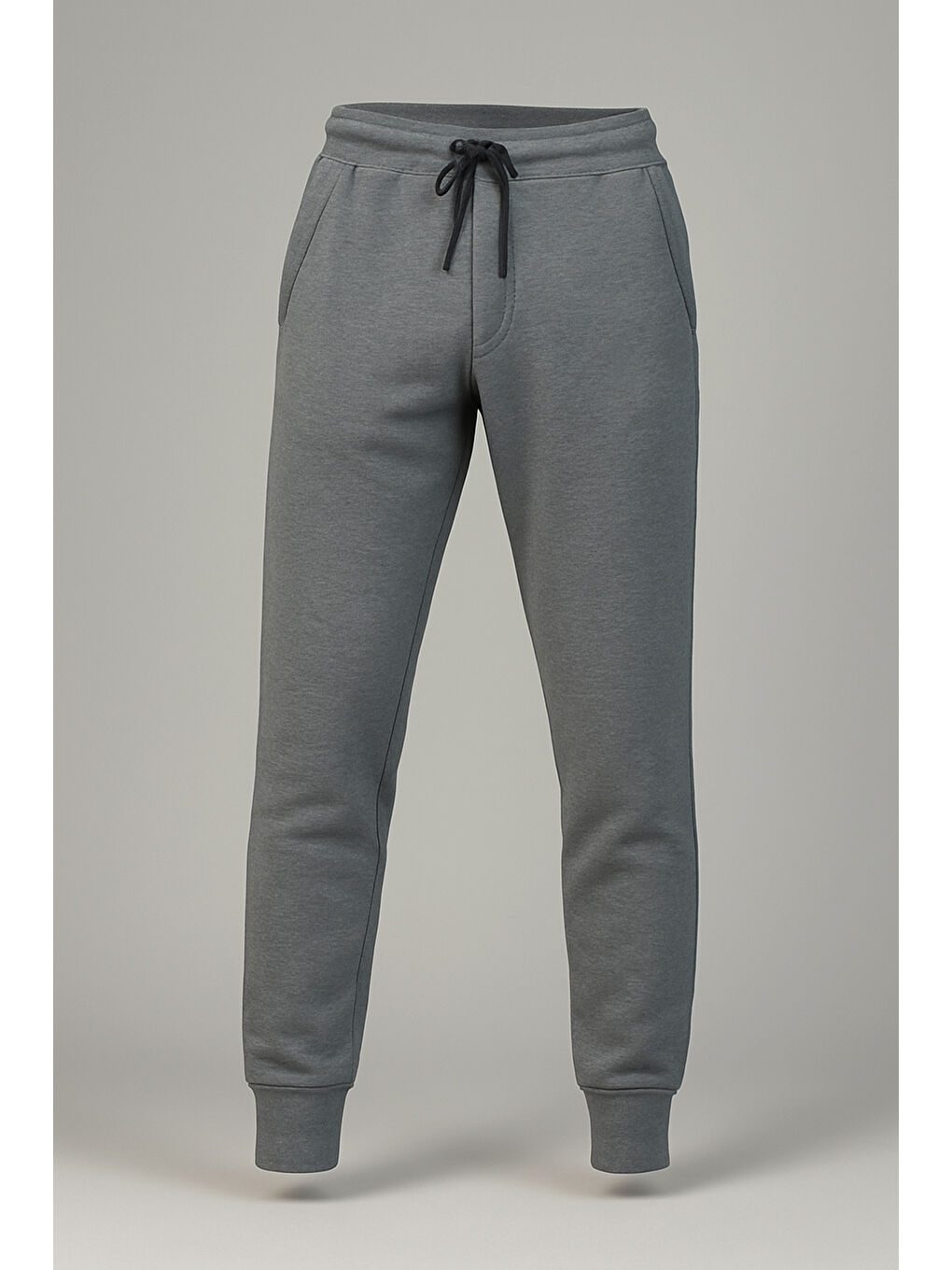 Erkek Paçası ve beli Lastikli Üç İplik Şardonlu Eşofman Altı 0341 Antrasit-1