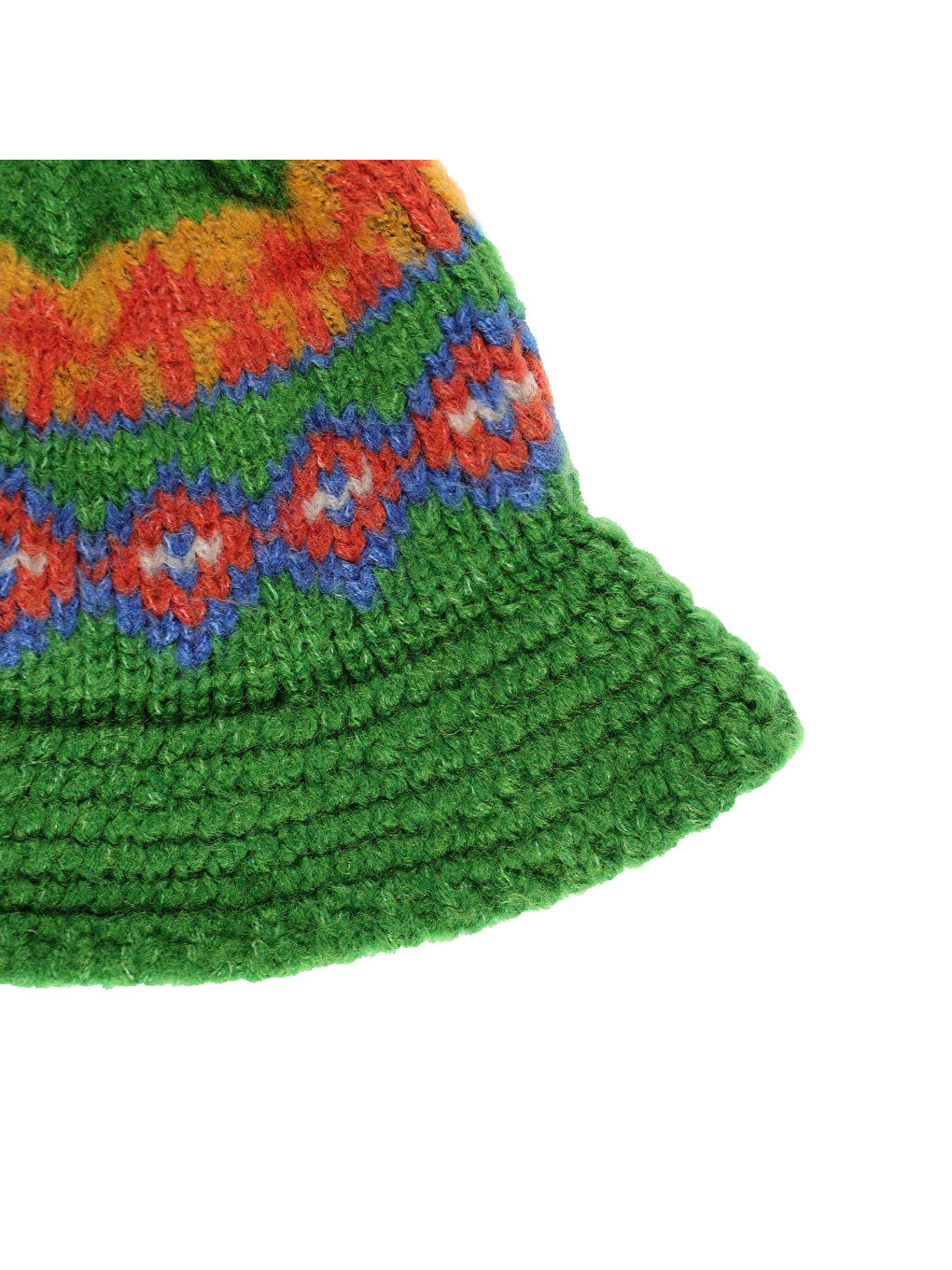 Yeşil Kız Çocuk Örgü Bere-12