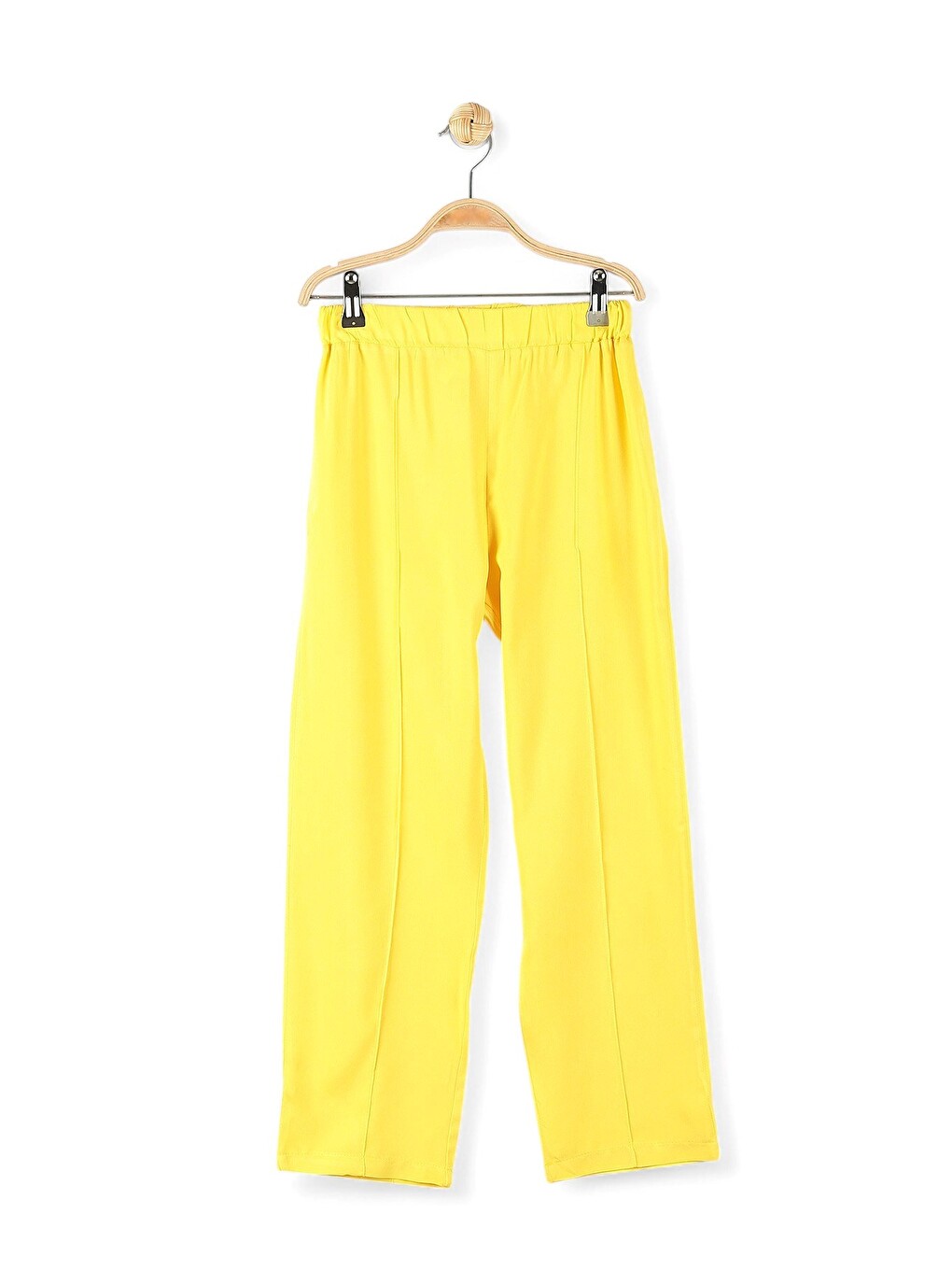 Sarı Kız Çocuk Yazlık Etnik Desen Bluzlu, Müslin Pantalonlu 6-7-8-9-10 Yaş Bol Paçalı Takım-2
